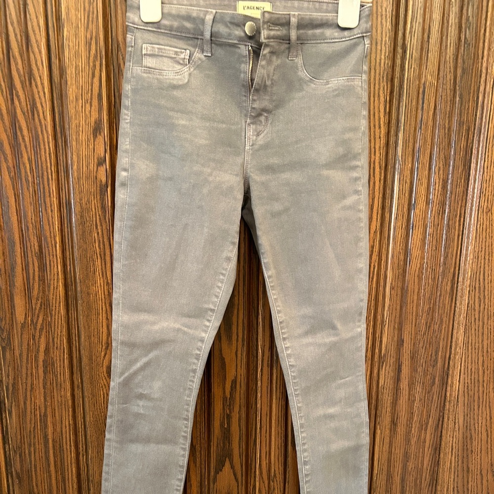 L’Agence Sz 25 gray leggings.